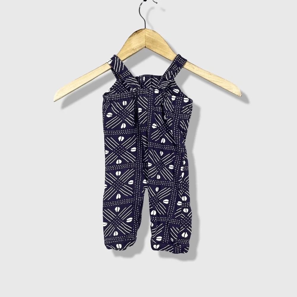 ade + ayo Jumpsuit Kids NB Purple Geometric Boho African Print‎ Romper